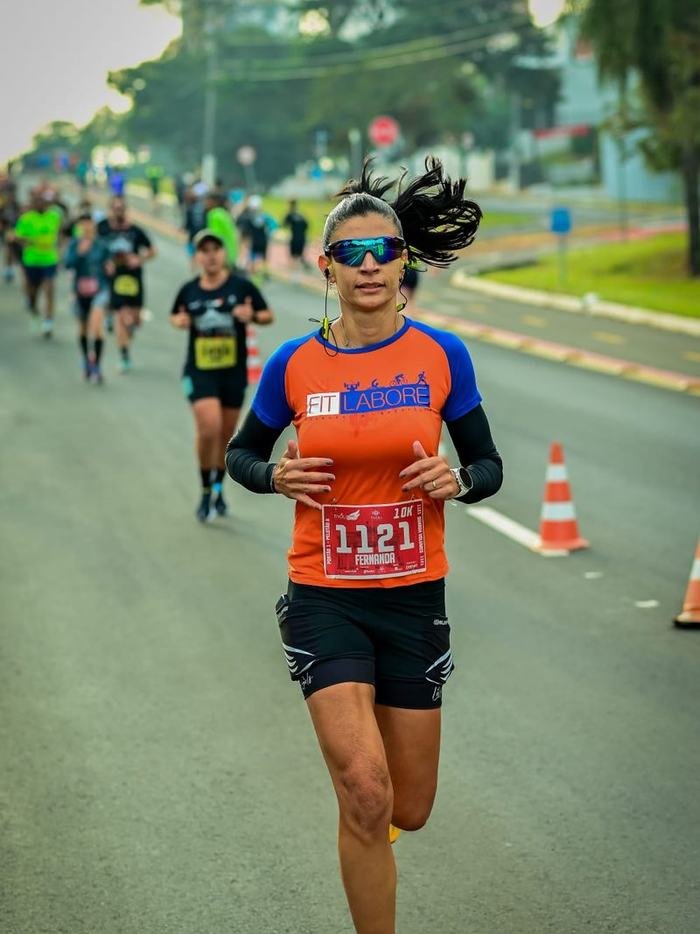 Fernanda Paixão em prova de 10 km